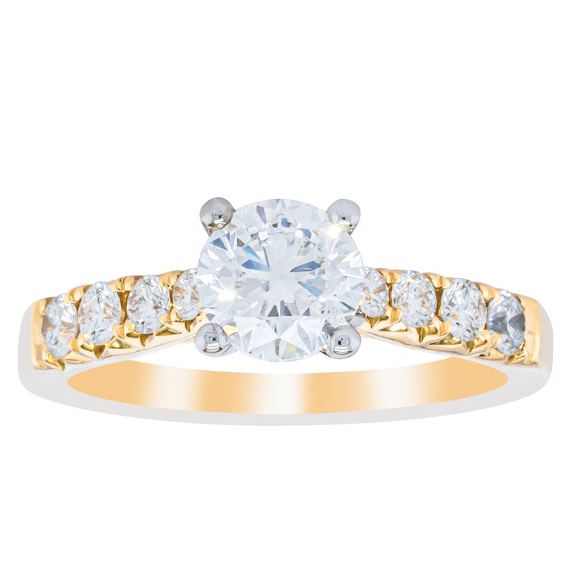 18ct Yellow Gold 1.00ct Diamond Phoenix Ring-Ring-Walker & Hall