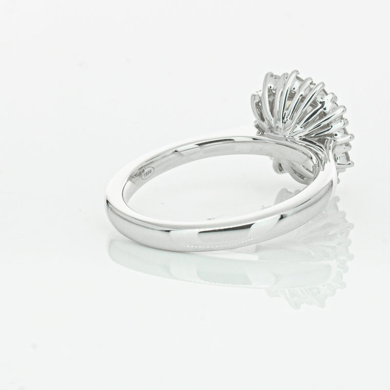 18ct White Gold 1.50ct Cushion Cut Diamond Belle Ring-Ring-Walker & Hall