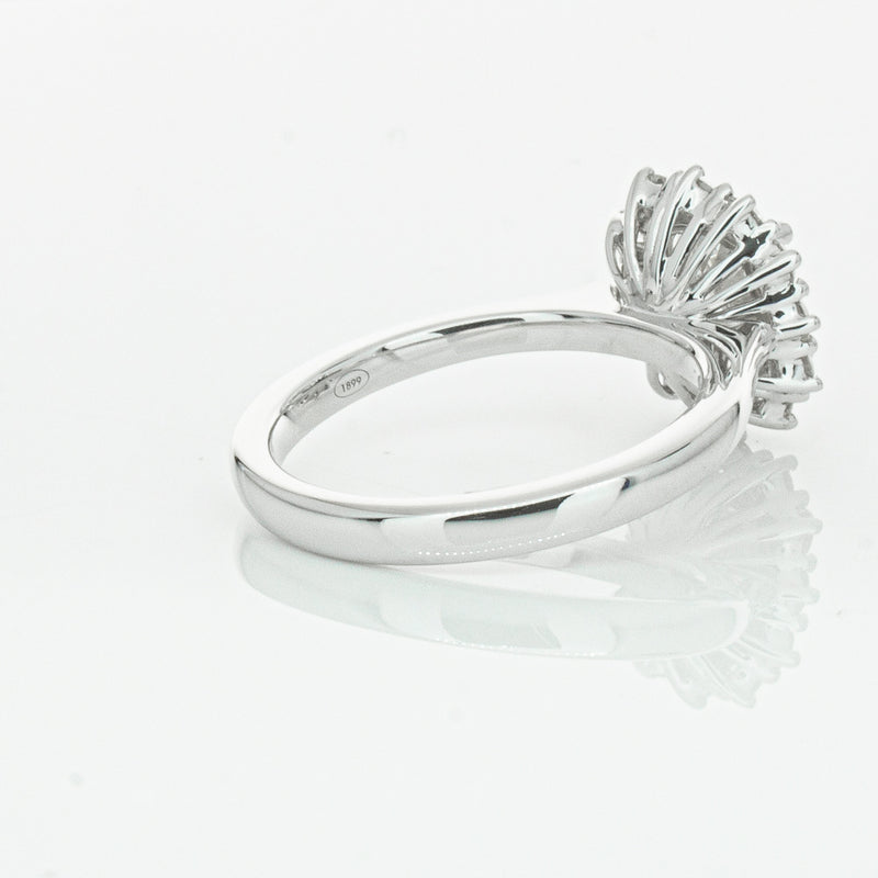 18ct White Gold 1.50ct Cushion Cut Diamond Belle Ring-Ring-Walker & Hall