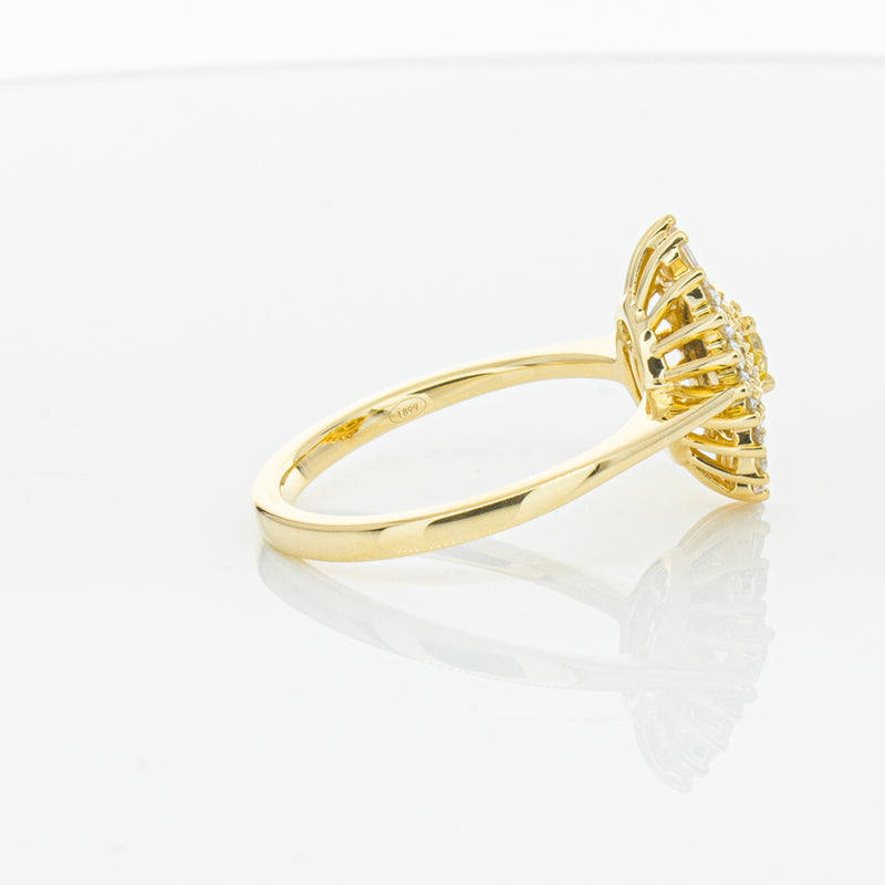 18ct Yellow Gold Yellow Diamond Ring-Ring-Walker & Hall