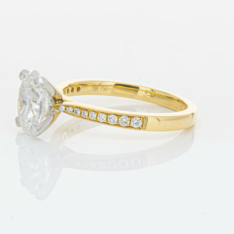 18ct Yellow Gold 1.50ct Oval Diamond Zenith Ring-Ring-Walker & Hall