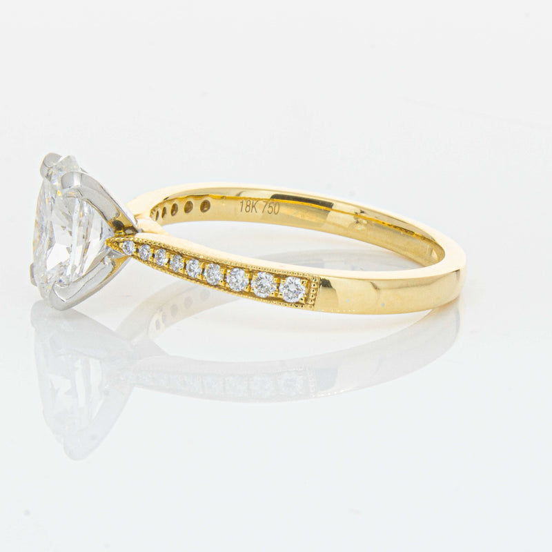 18ct Yellow Gold 1.50ct Oval Diamond Zenith Ring-Ring-Walker & Hall