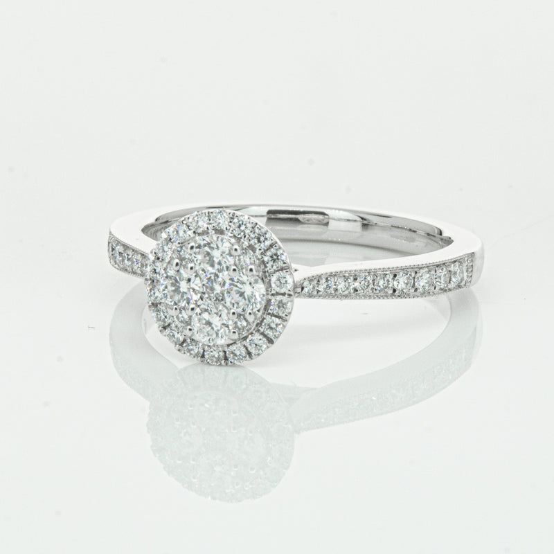 14ct White Gold .44ct Diamond Phoebe Ring-Ring-Walker & Hall