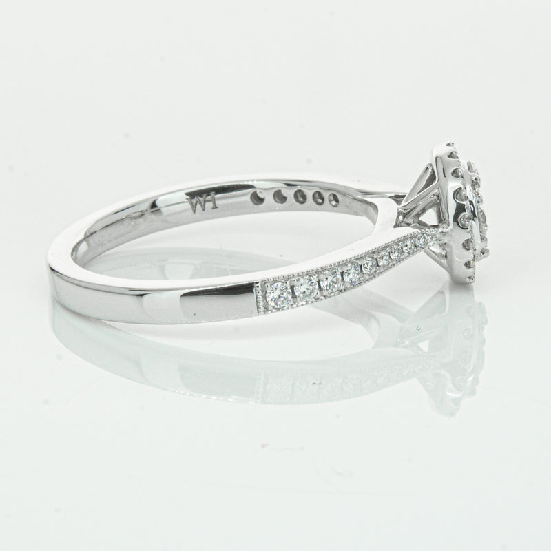 14ct White Gold .44ct Diamond Phoebe Ring-Ring-Walker & Hall