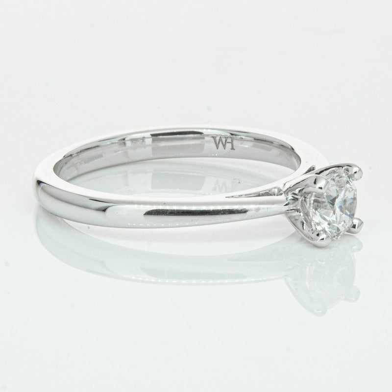 14ct White Gold .50ct Diamond Luna Ring-Ring-Walker & Hall