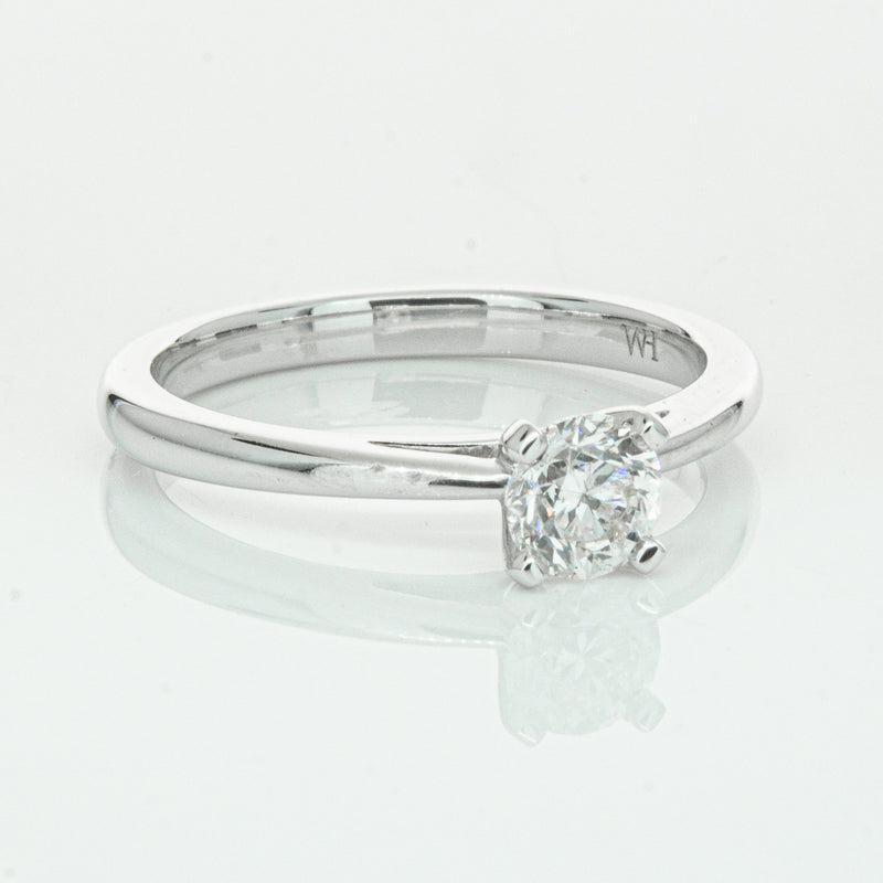 14ct White Gold .50ct Diamond Luna Ring-Ring-Walker & Hall