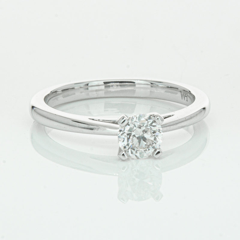 14ct White Gold .50ct Diamond Luna Ring-Ring-Walker & Hall