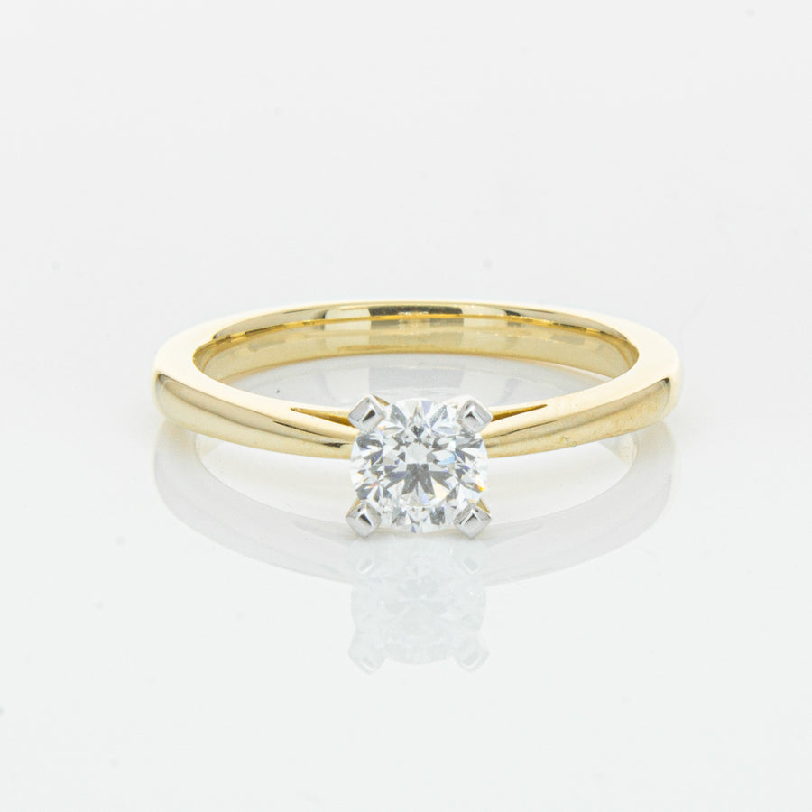 14ct Yellow Gold .50ct Diamond Luna Ring-Ring-Walker & Hall