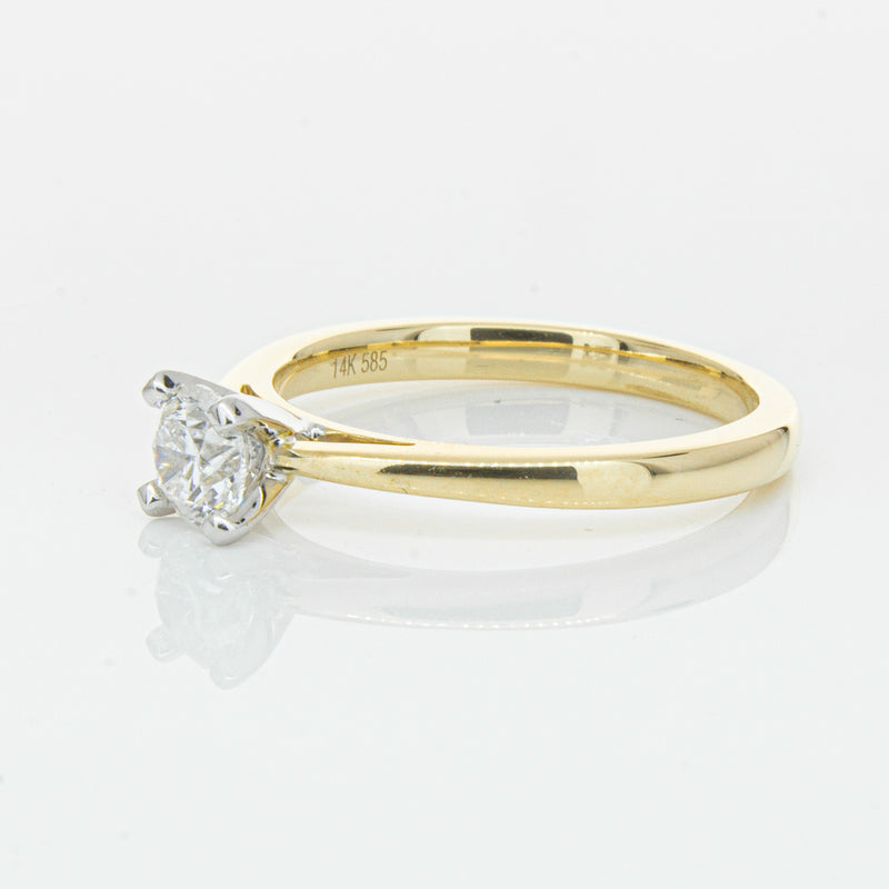 14ct Yellow Gold .50ct Diamond Luna Ring-Ring-Walker & Hall