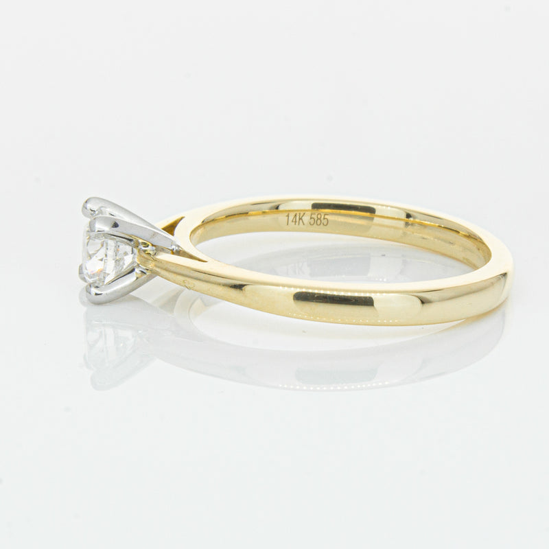 14ct Yellow Gold .50ct Diamond Luna Ring-Ring-Walker & Hall