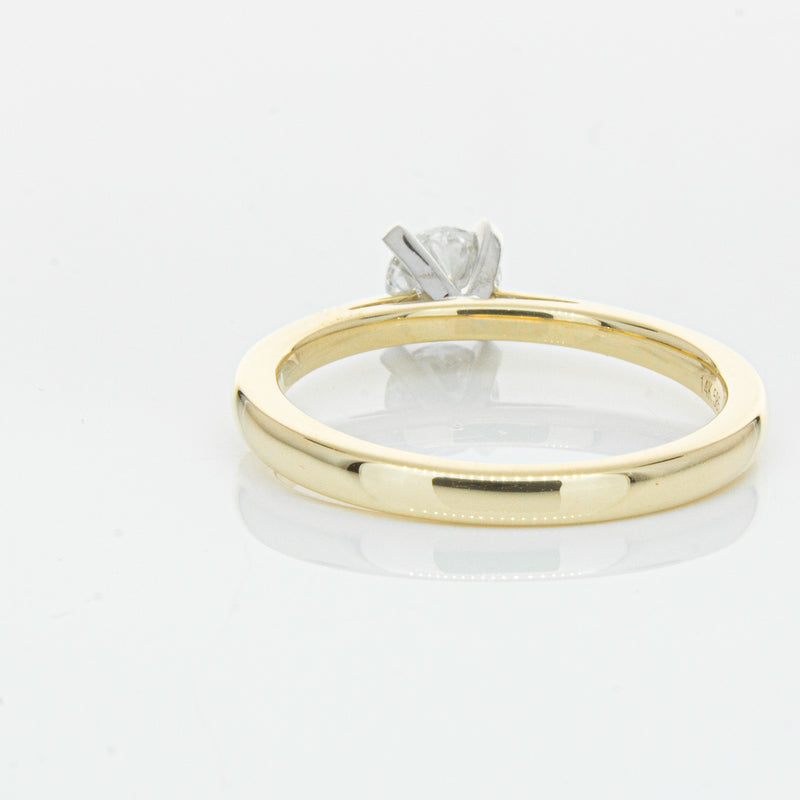 14ct Yellow Gold .50ct Diamond Luna Ring-Ring-Walker & Hall