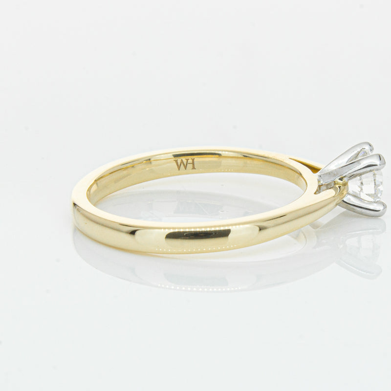 14ct Yellow Gold .50ct Diamond Luna Ring-Ring-Walker & Hall