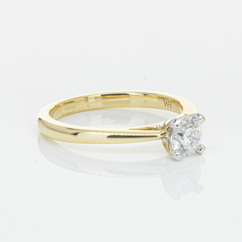 14ct Yellow Gold .50ct Diamond Luna Ring-Ring-Walker & Hall