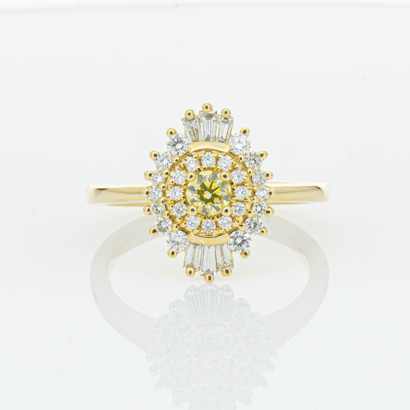 18ct Yellow Gold .16ct Yellow Diamond Kira Ring-Ring-Walker & Hall
