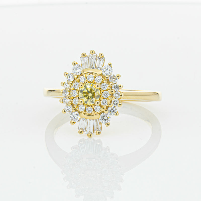 18ct Yellow Gold .16ct Yellow Diamond Kira Ring-Ring-Walker & Hall