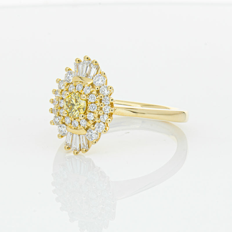 18ct Yellow Gold .16ct Yellow Diamond Kira Ring-Ring-Walker & Hall