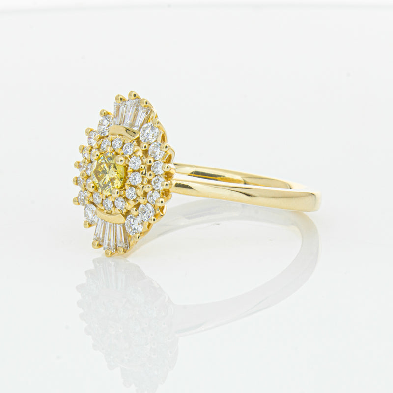 18ct Yellow Gold .16ct Yellow Diamond Kira Ring-Ring-Walker & Hall