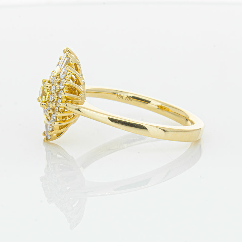 18ct Yellow Gold .16ct Yellow Diamond Kira Ring-Ring-Walker & Hall