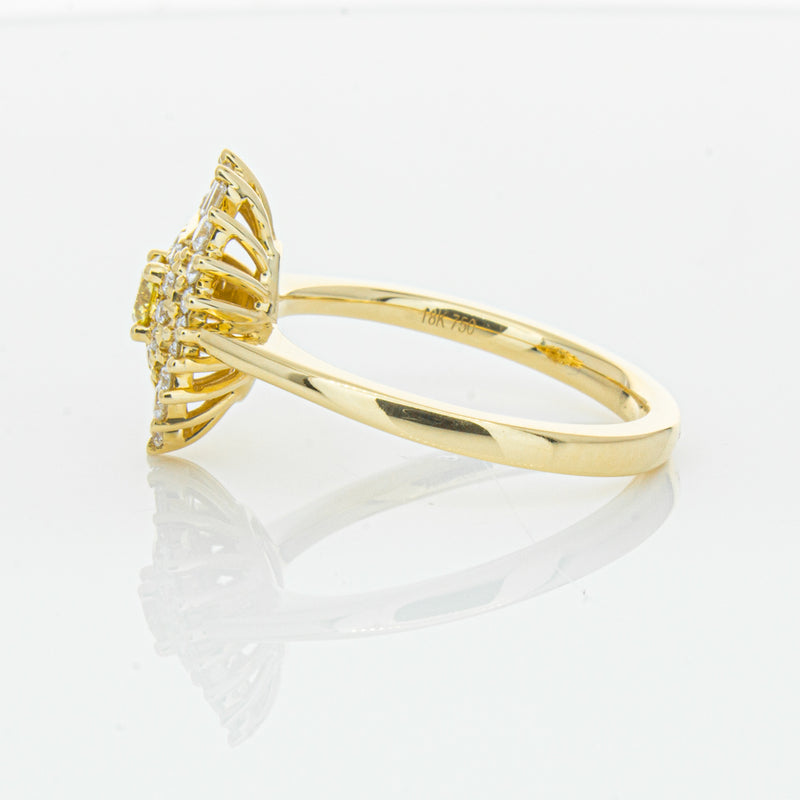 18ct Yellow Gold .16ct Yellow Diamond Kira Ring-Ring-Walker & Hall