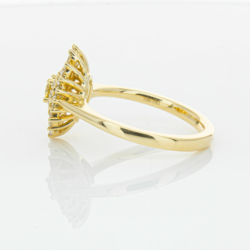 18ct Yellow Gold .16ct Yellow Diamond Kira Ring-Ring-Walker & Hall