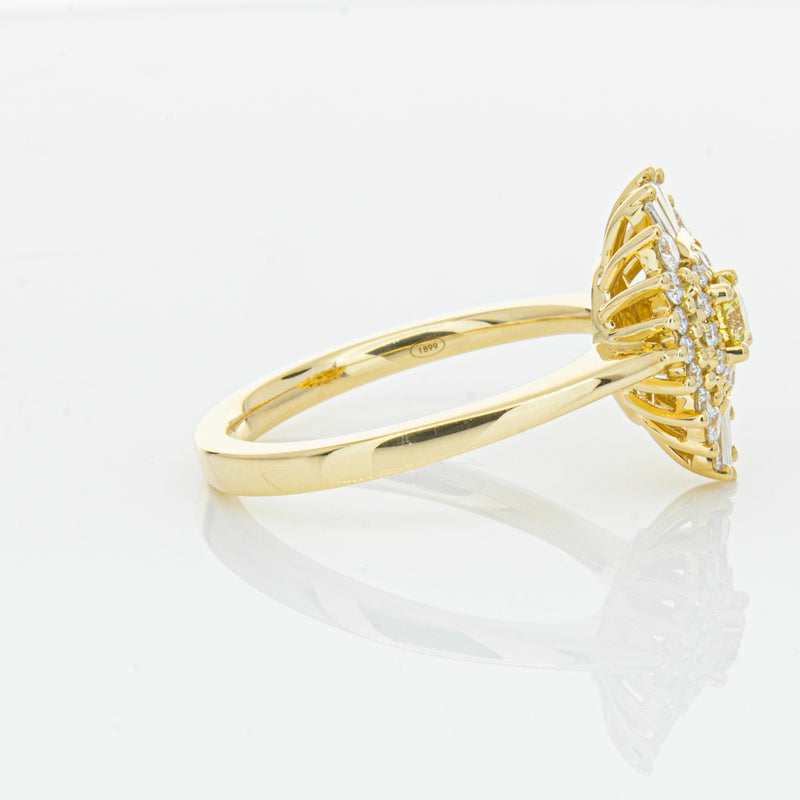 18ct Yellow Gold .16ct Yellow Diamond Kira Ring-Ring-Walker & Hall