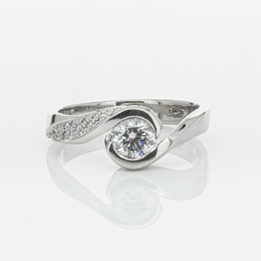 Deja Vu Platinum .55ct Diamond Ring-Ring-Walker & Hall