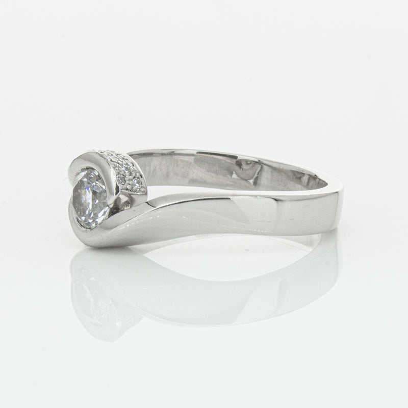 Deja Vu Platinum .55ct Diamond Ring-Ring-Walker & Hall