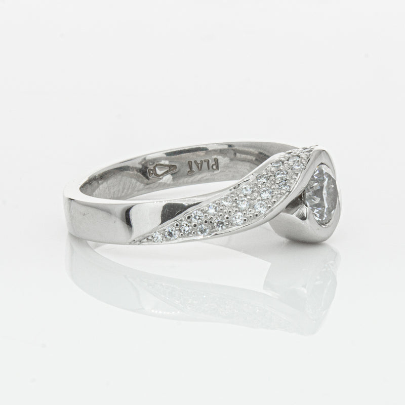 Deja Vu Platinum .55ct Diamond Ring-Ring-Walker & Hall