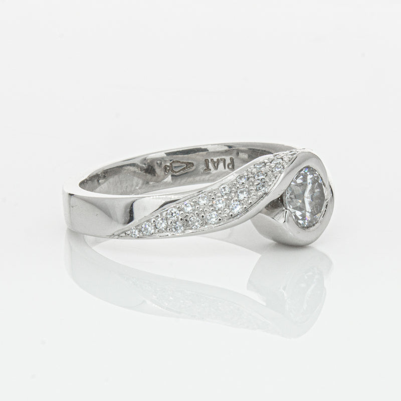 Deja Vu Platinum .55ct Diamond Ring-Ring-Walker & Hall