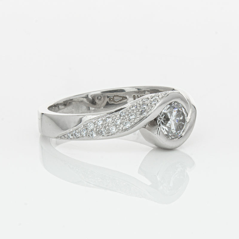 Deja Vu Platinum .55ct Diamond Ring-Ring-Walker & Hall