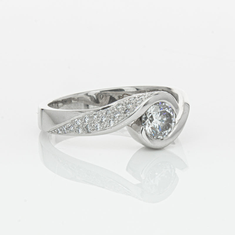 Deja Vu Platinum .55ct Diamond Ring-Ring-Walker & Hall