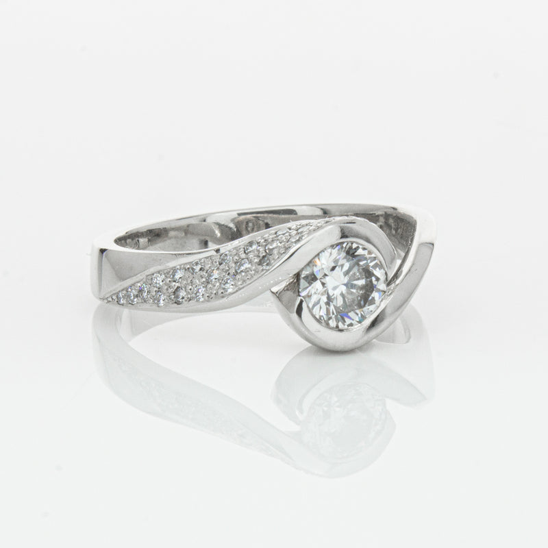 Deja Vu Platinum .55ct Diamond Ring-Ring-Walker & Hall