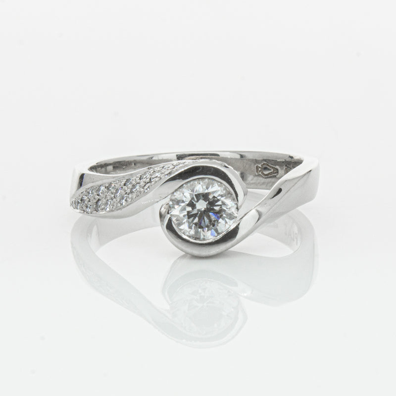 Deja Vu Platinum .55ct Diamond Ring-Ring-Walker & Hall