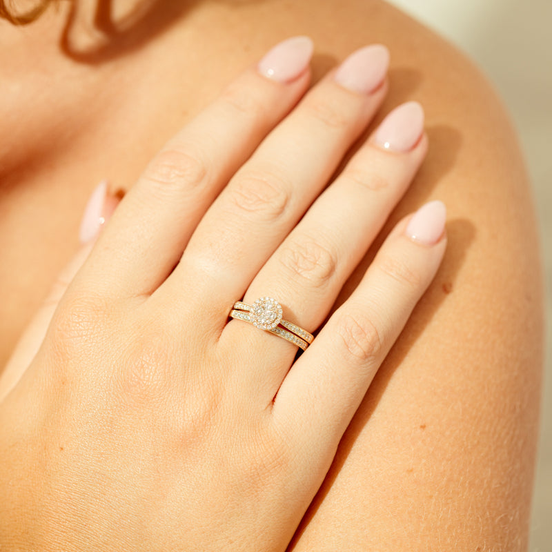 14ct Yellow Gold .44ct Diamond Phoebe Ring-Ring-Walker & Hall