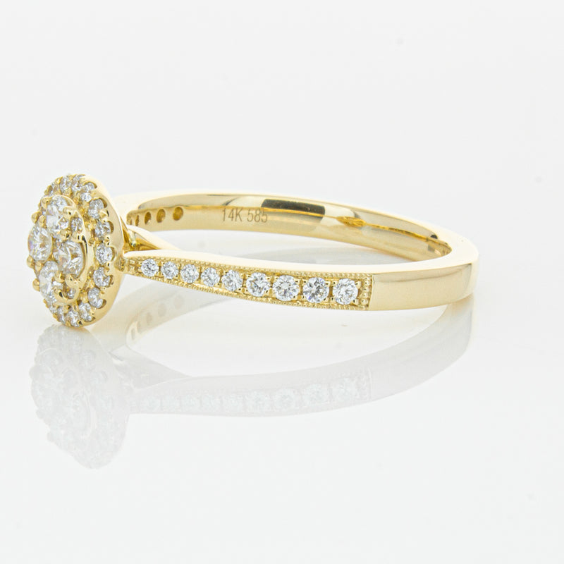 14ct Yellow Gold .44ct Diamond Phoebe Ring-Ring-Walker & Hall