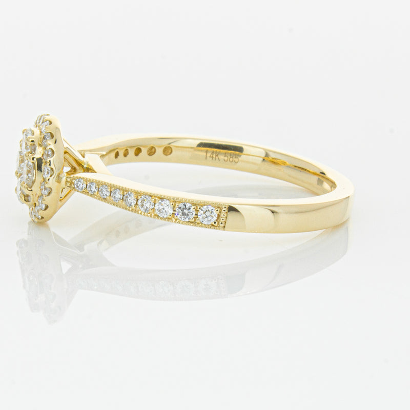 14ct Yellow Gold .44ct Diamond Phoebe Ring-Ring-Walker & Hall