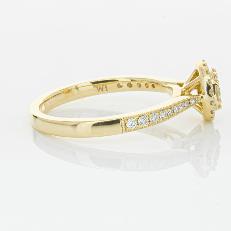 14ct Yellow Gold .44ct Diamond Phoebe Ring-Ring-Walker & Hall
