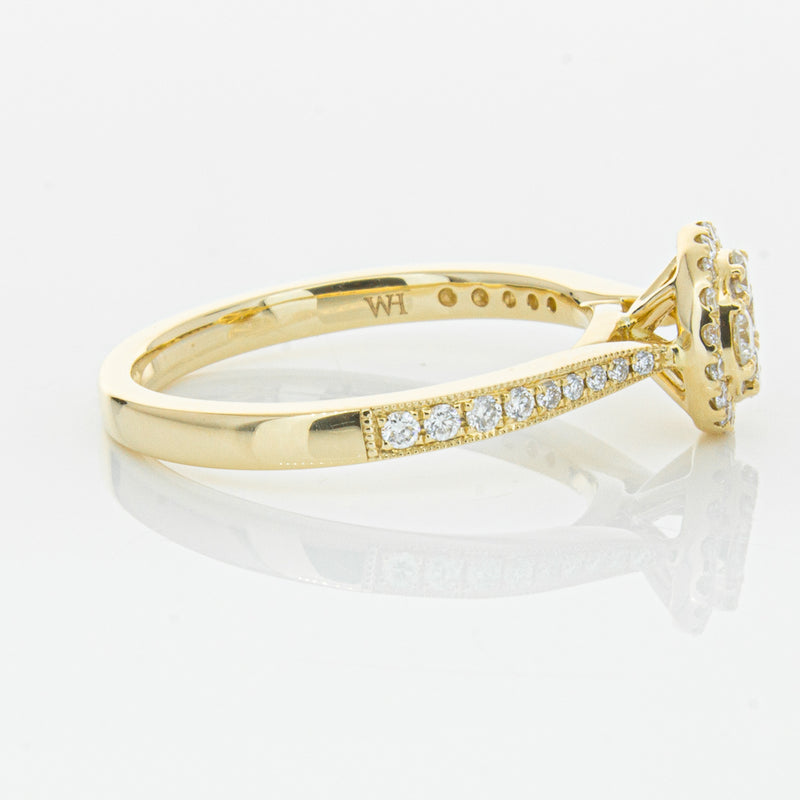 14ct Yellow Gold .44ct Diamond Phoebe Ring-Ring-Walker & Hall