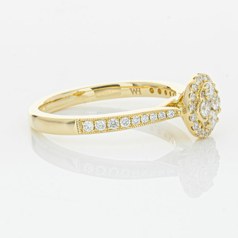 14ct Yellow Gold .44ct Diamond Phoebe Ring-Ring-Walker & Hall