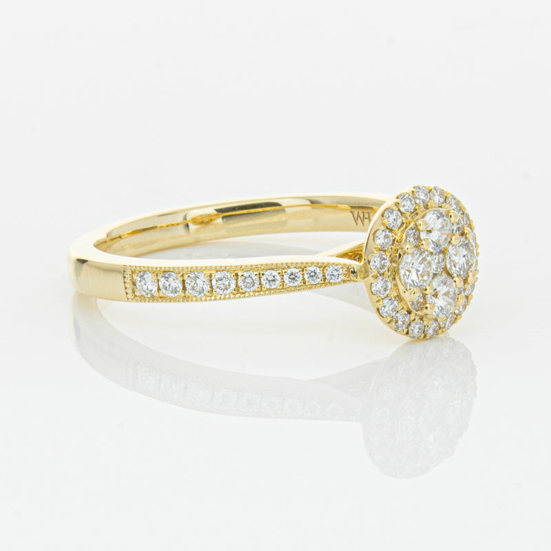 14ct Yellow Gold .44ct Diamond Phoebe Ring-Ring-Walker & Hall