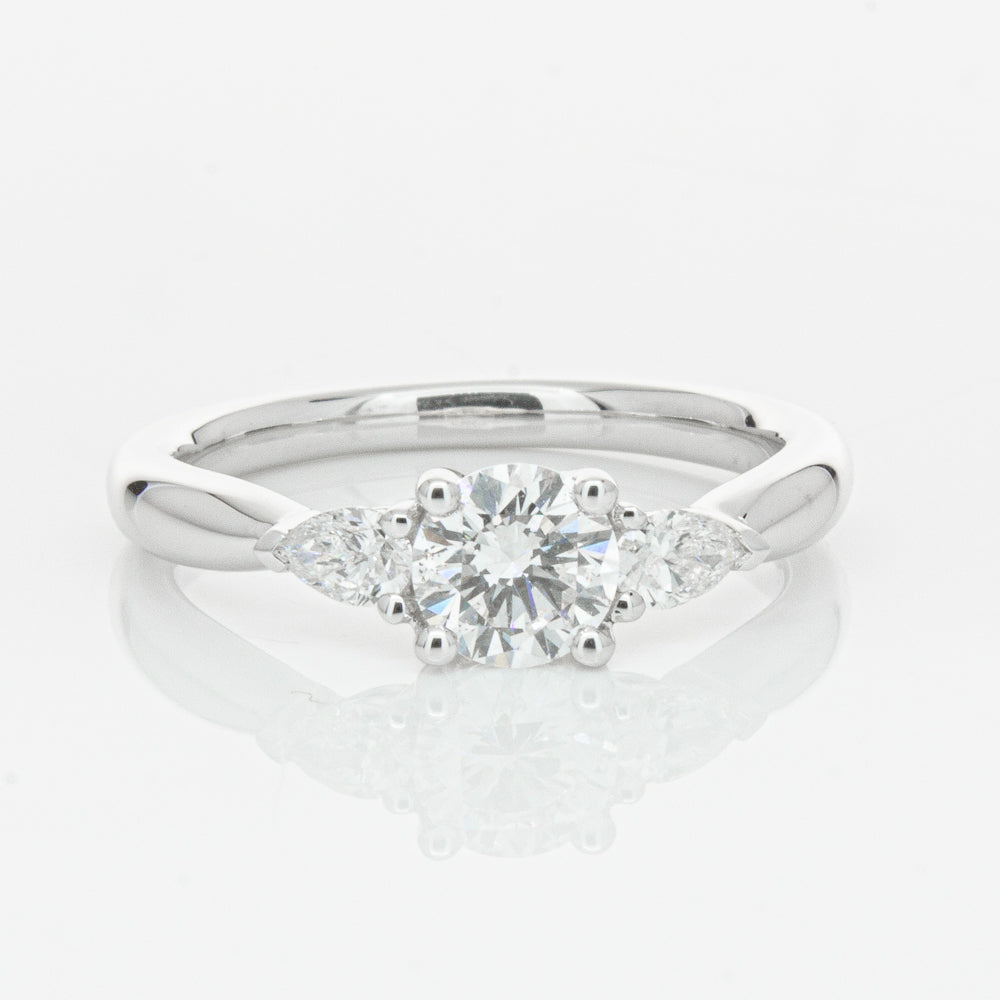 18ct White Gold .62ct Diamond Ayla Ring-Ring-Walker & Hall