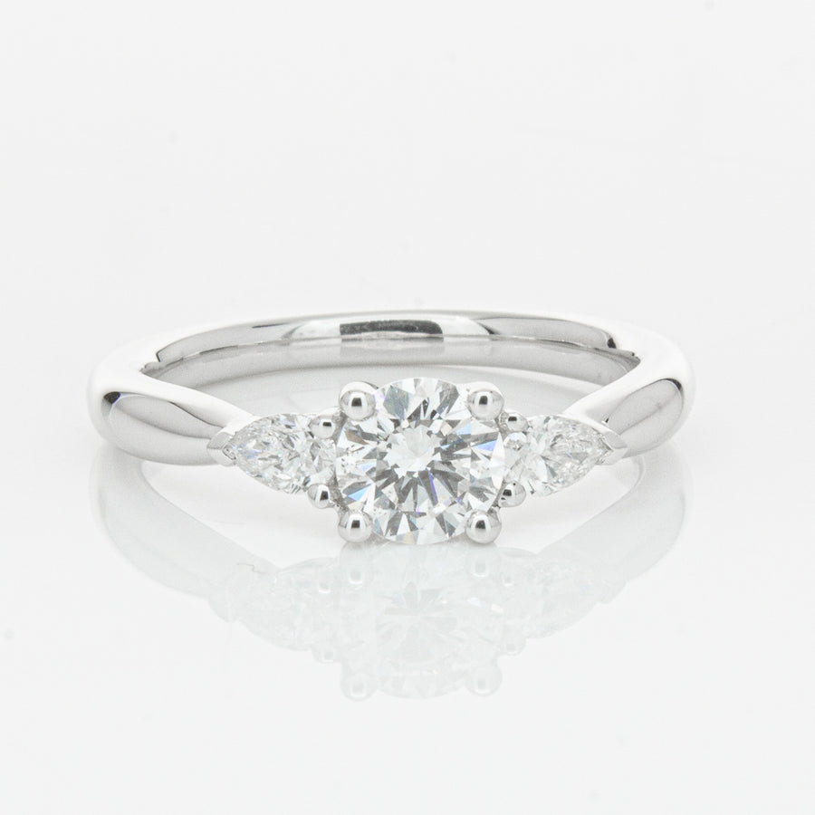 18ct White Gold .62ct Diamond Ayla Ring-Ring-Walker & Hall