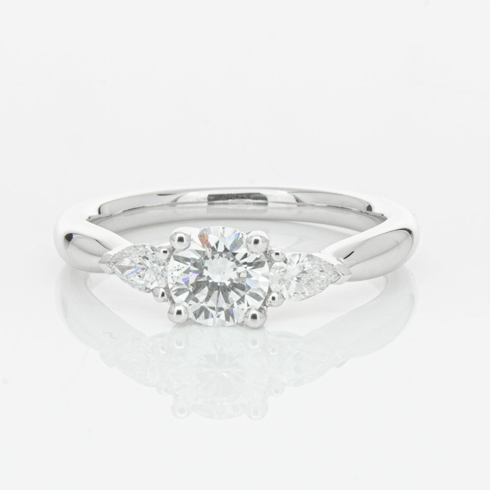 18ct White Gold .62ct Diamond Ayla Ring-Ring-Walker & Hall