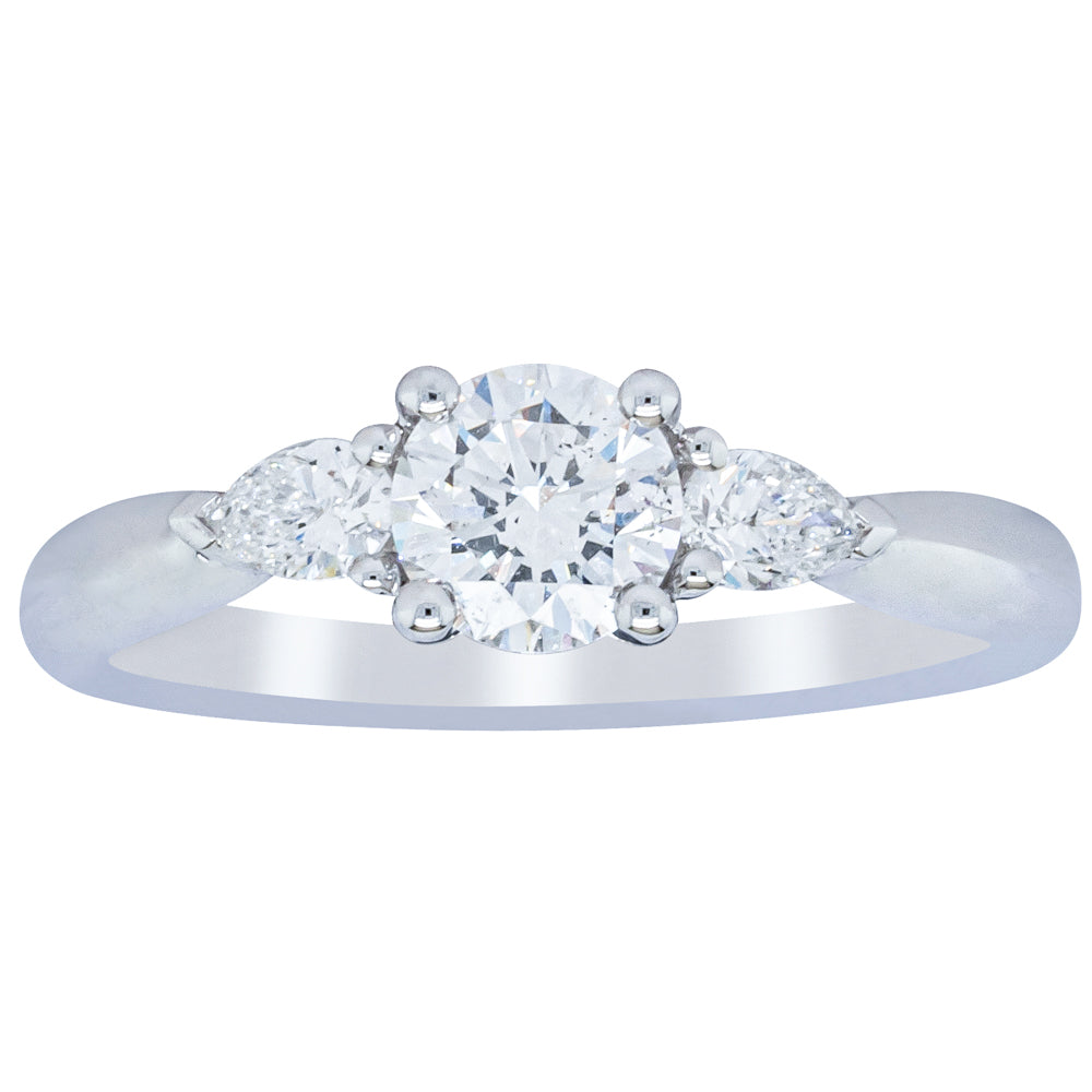 18ct White Gold .62ct Diamond Ayla Ring-Ring-Walker & Hall
