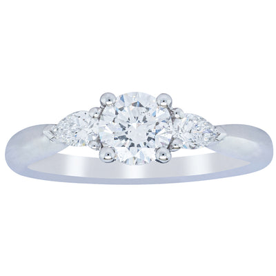 18ct White Gold .62ct Diamond Ayla Ring-Ring-Walker & Hall