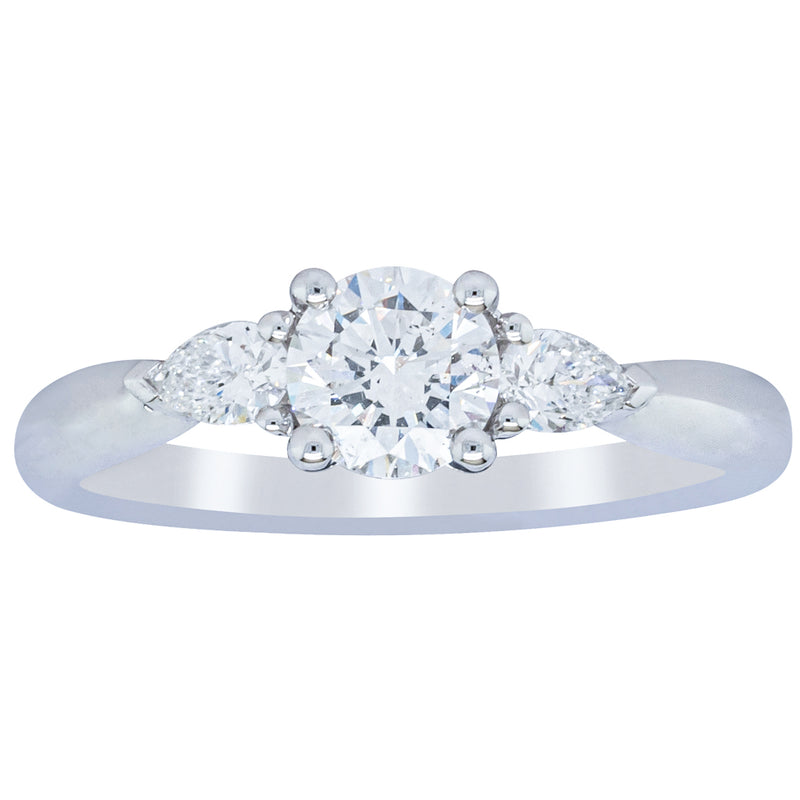 18ct White Gold .62ct Diamond Ayla Ring-Ring-Walker & Hall