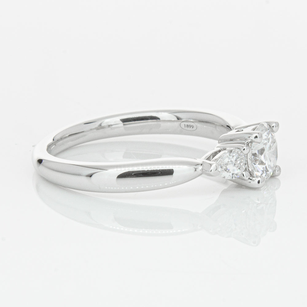 18ct White Gold .62ct Diamond Ayla Ring-Ring-Walker & Hall