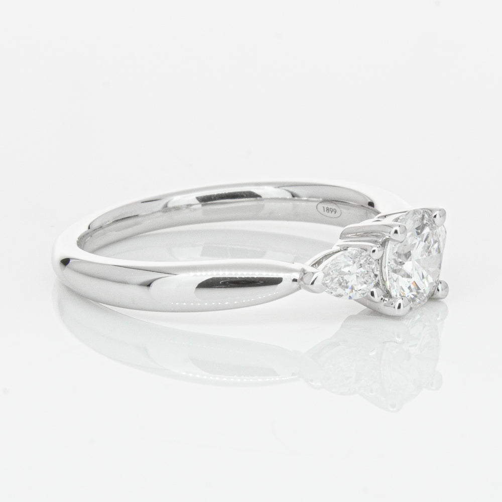 18ct White Gold .62ct Diamond Ayla Ring-Ring-Walker & Hall