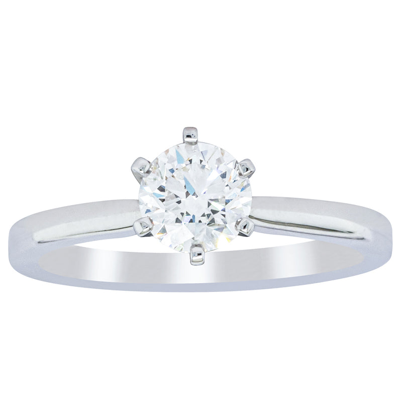 18ct White Gold .70ct Diamond Capri Ring-Ring-Walker & Hall