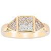 18ct Yellow Gold 1.52ct Princess Cut Diamond Ring-Ring-Walker & Hall